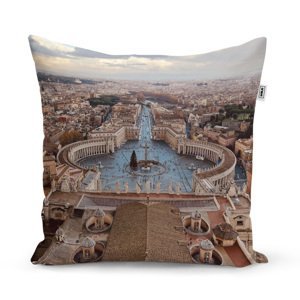 Polštář Řím Vatikán Svatopetrské náměstí - 50x50 cm