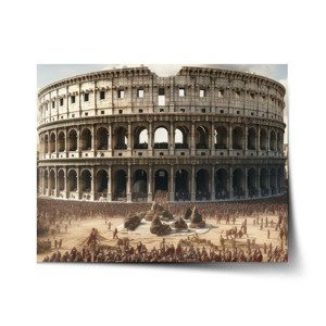 Plakát Řím Koloseum Legie - 60x40 cm