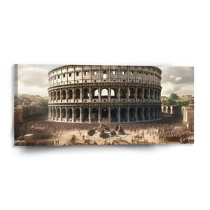 Obraz Řím Koloseum Legie - 110x50 cm