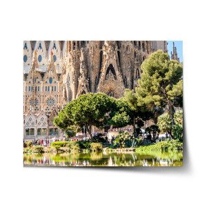 Plakát Barcelona Sagrada Familia - 120x80 cm