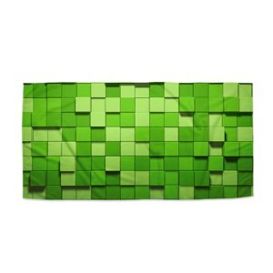 Ručník Green Blocks 3D - 30x50 cm