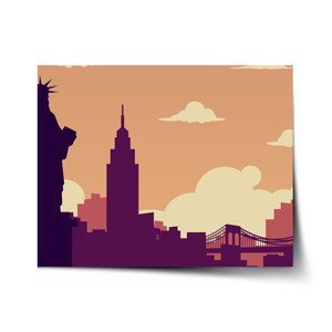 Plakát New York Socha svobody Art - 90x60 cm