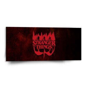 Obraz Stranger Things Red - 110x50 cm