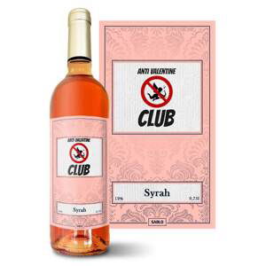 Růžové víno Anti Valentine Club: 0,75 l