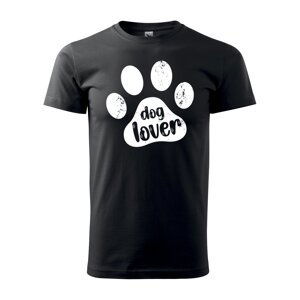 Tričko s potiskem Dog lover - černé L