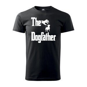 Tričko s potiskem The Dogfather - černé M