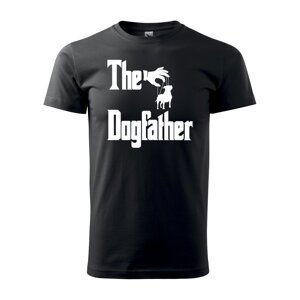 Tričko s potiskem The Dogfather - černé L