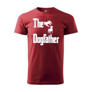 Tričko s potiskem The Dogfather - červené M