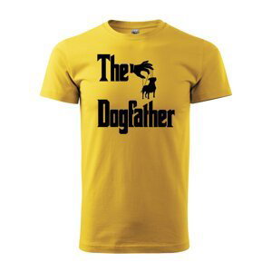 Tričko s potiskem The Dogfather - žluté S