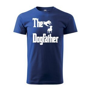 Tričko s potiskem The Dogfather - modré L