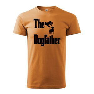 Tričko s potiskem The Dogfather - oranžové 2XL