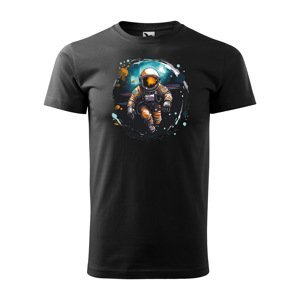 Tričko s potiskem Astronaut 1 - černé 3XL