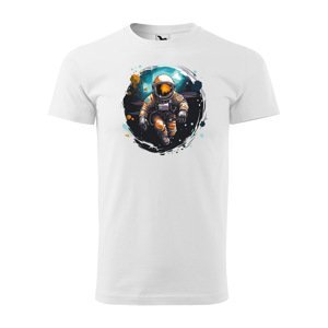 Tričko s potiskem Astronaut 1 - bílé L