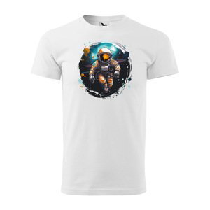 Tričko s potiskem Astronaut 1 - bílé 2XL