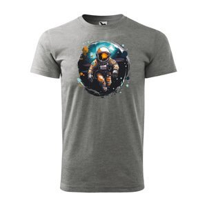 Tričko s potiskem Astronaut 1 - šedé M