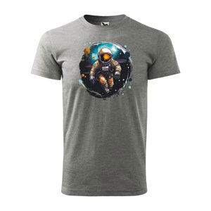 Tričko s potiskem Astronaut 1 - šedé XL