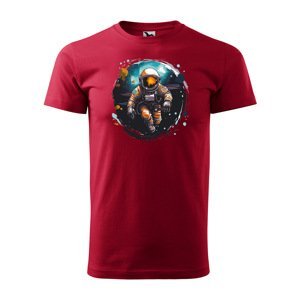 Tričko s potiskem Astronaut 1 - červené 3XL