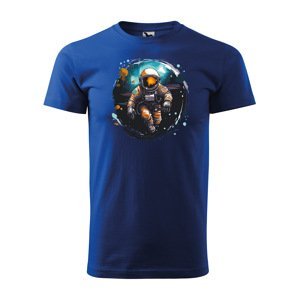 Tričko s potiskem Astronaut 1 - modré 3XL