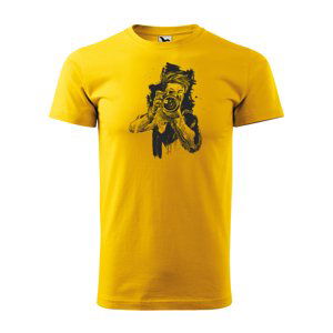 Tričko s potiskem Fotograf - žluté L
