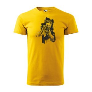 Tričko s potiskem Fotograf - žluté XL