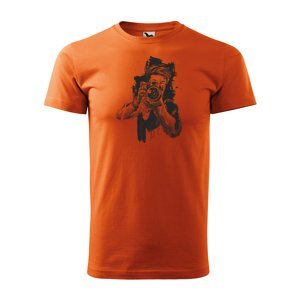 Tričko s potiskem Fotograf - oranžové 4XL