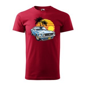 Tričko s potiskem Car Sunshine - červené M
