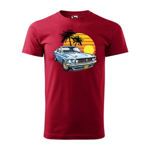 Tričko s potiskem Car Sunshine - červené L