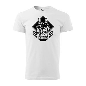 Tričko s potiskem Game King - bílé M
