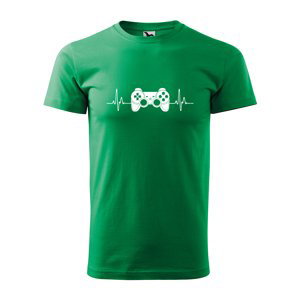 Tričko s potiskem Ovladač - zelené 4XL