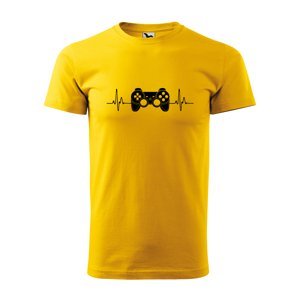 Tričko s potiskem Ovladač - žluté 2XL