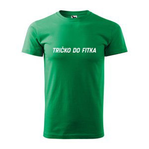 Tričko s potiskem Tričko do fitka - zelené 2XL