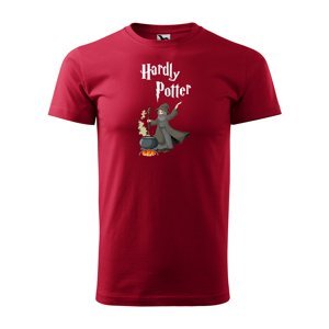 Tričko s potiskem Hardly Potter - červené M