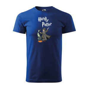 Tričko s potiskem Hardly Potter - modré M