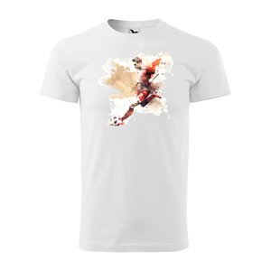Tričko s potiskem Fotbalista 2 - bílé 5XL