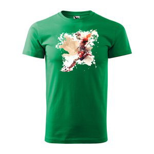 Tričko s potiskem Fotbalista 2 - zelené L