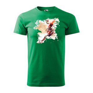 Tričko s potiskem Fotbalista 2 - zelené XL