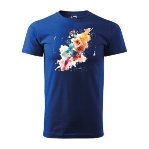 Tričko s potiskem Fotbalista 3 - modré XL