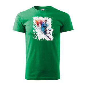 Tričko s potiskem Fotbalista 4 - zelené M