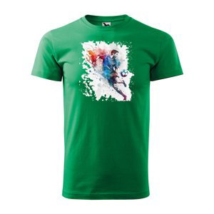Tričko s potiskem Fotbalista 4 - zelené L