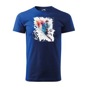 Tričko s potiskem Fotbalista 4 - modré 5XL