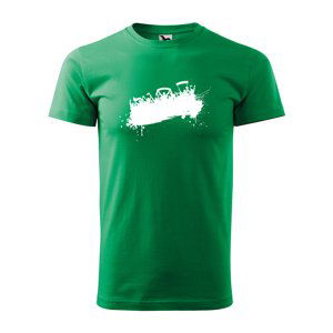 Tričko s potiskem Fanoušci - zelené M