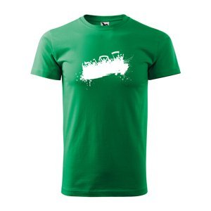 Tričko s potiskem Fanoušci - zelené 4XL