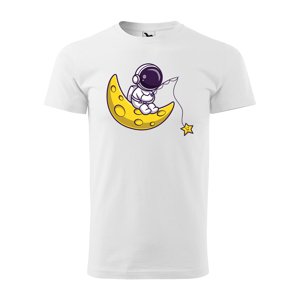 Tričko s potiskem Baby astronaut - bílé 3XL