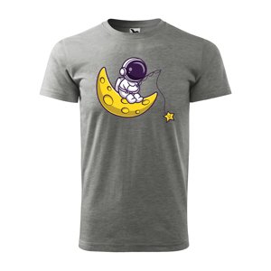 Tričko s potiskem Baby astronaut - šedé 2XL