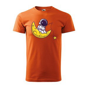 Tričko s potiskem Baby astronaut - oranžové XL