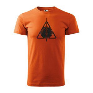 Tričko s potiskem Relikvie - oranžové M