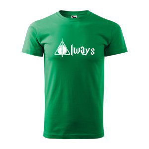 Tričko s potiskem Relikvie Always - zelené 5XL