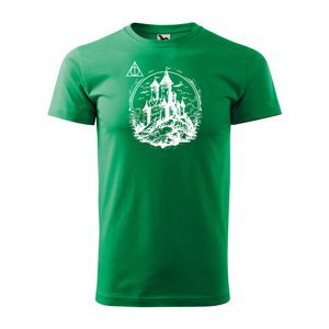 Tričko s potiskem Relikvie Škola - zelené 3XL