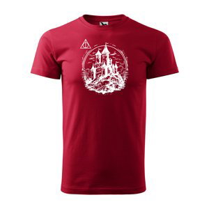 Tričko s potiskem Relikvie Škola - červené 5XL