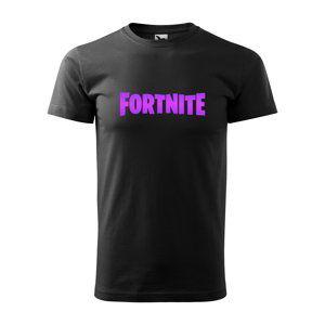 Tričko s potiskem Fortnite Pink - černé S